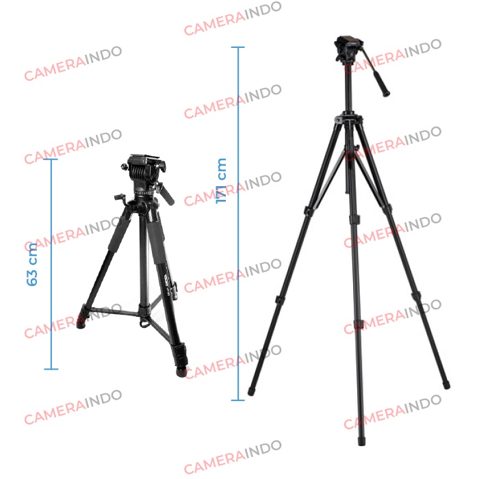 Tripod TAKARA VIT 283 Professional Photo Video Tripod DSLR Kamera