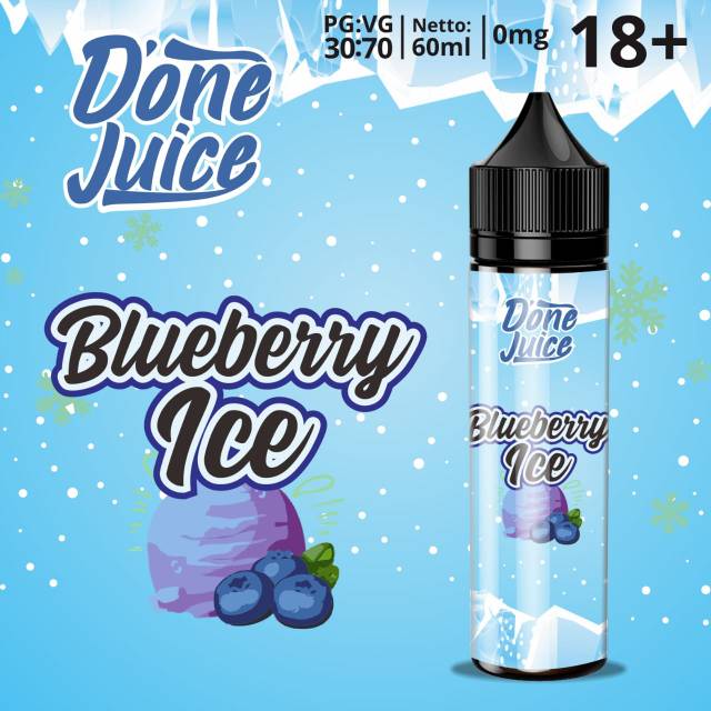 Blueberry Dingin Freebase 0mg Liquid Done Juice Murah Shopee