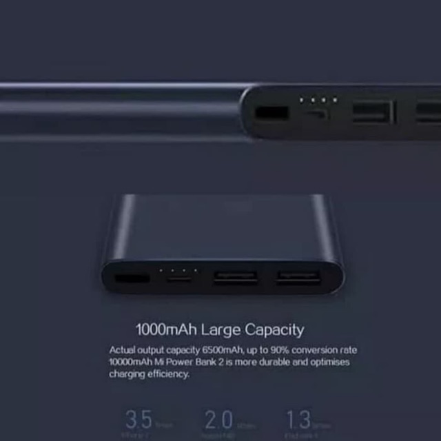 [ DUAL PORT ] POWERBANK XIAOMI  10.000MAH ORIGINAL ( ORI)  99  SLIM / POWER BANK