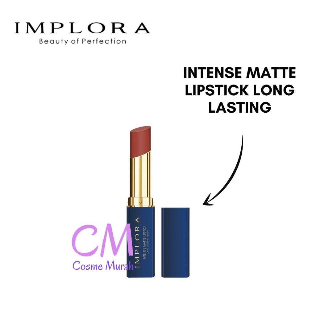 CM ✨ NEW - IMPLORA Intense Matte Lipstick Long Lasting ORI BPOM
