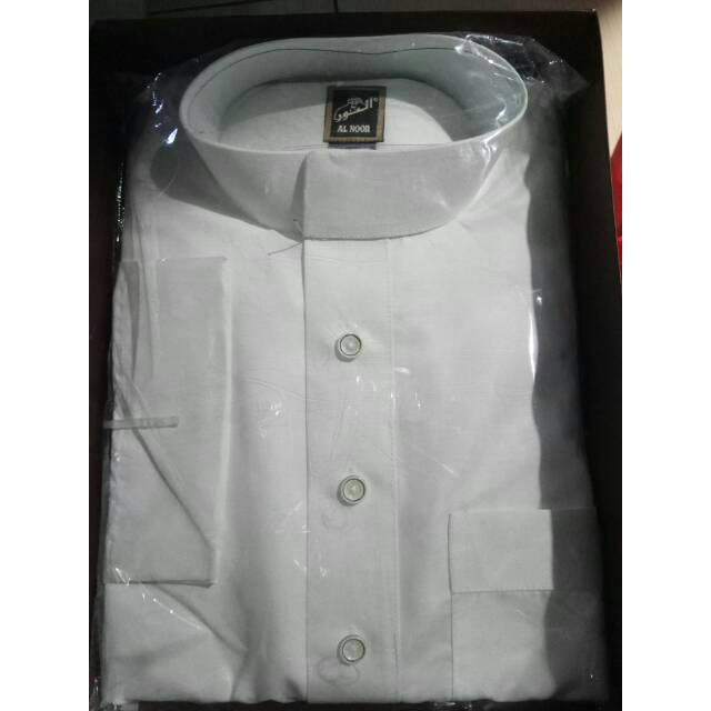 ALNOOR Gamis / jubah ALNOOR AL NOOR PUTIH POLOS