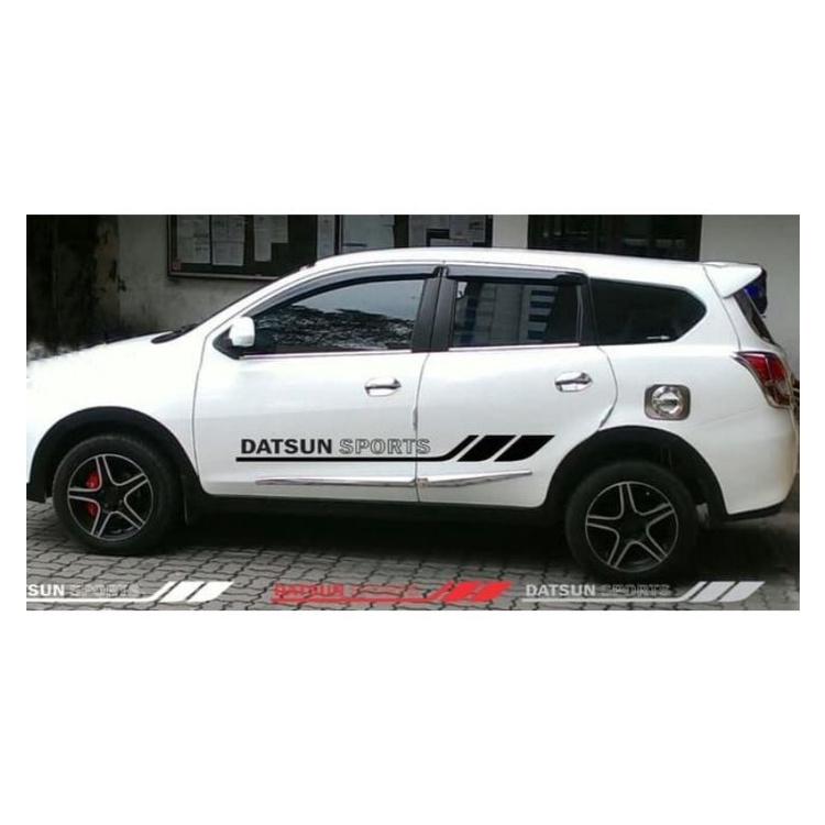 sticker cutting mobil DATSUN GO 3 BARIS sticker list Datsun sport