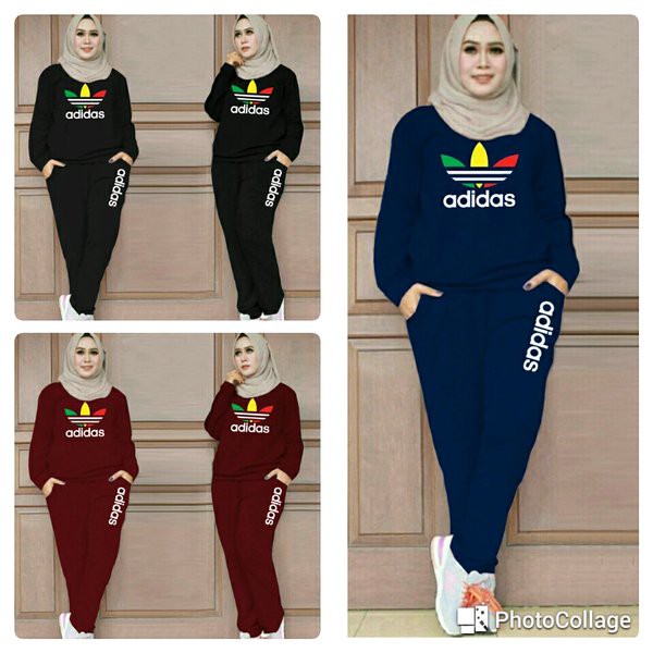 LARIS -       cn 65212 jumbo adidas jumbo training set setelan atasan bawahan wanita murah olahraga