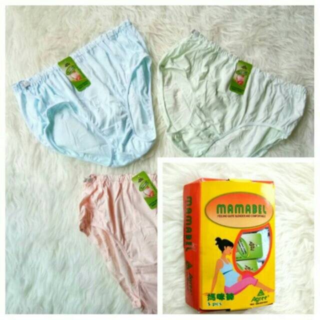 Celana Dalam Hamil CD Ibu Wanita Jumbo Mamabel Agree Ada Karet Pengatur Snap tokozifa25