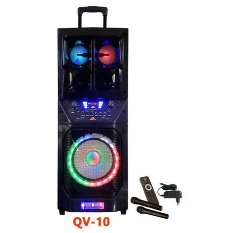 Speaker Portable Meeting Bluetooth Wireless JDL QV10 – Suara Jernih & Praktis Dibawa Jalan dan Libur