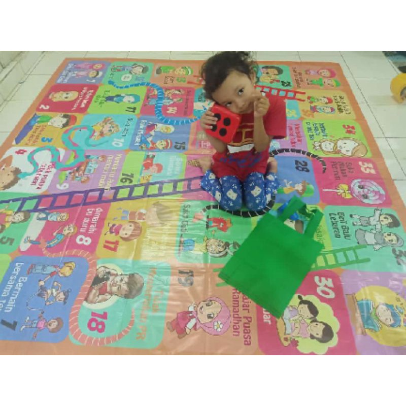 Mainan ular tangga jumbo 2x2