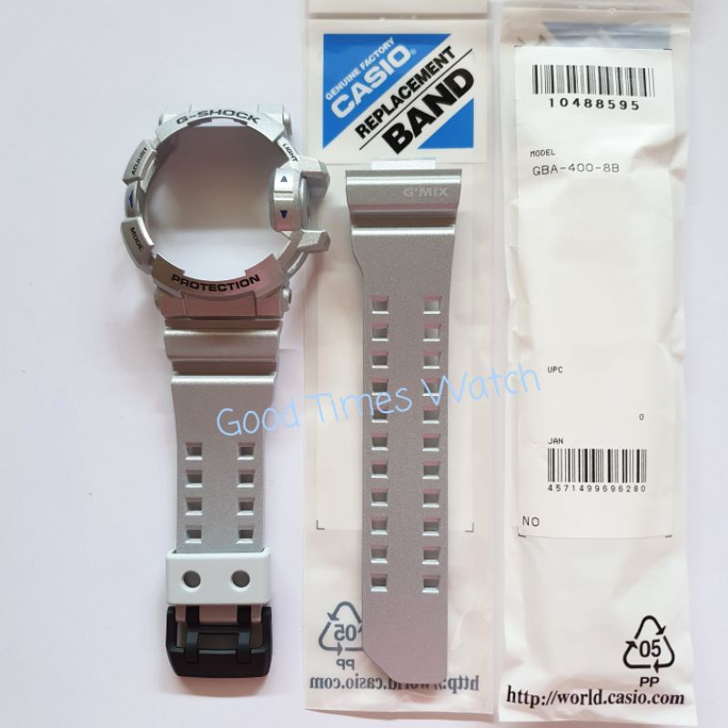 PAKET STRA0 BEZEL G-SHOCK GBA-400-8B GBA 400 Casio Original
