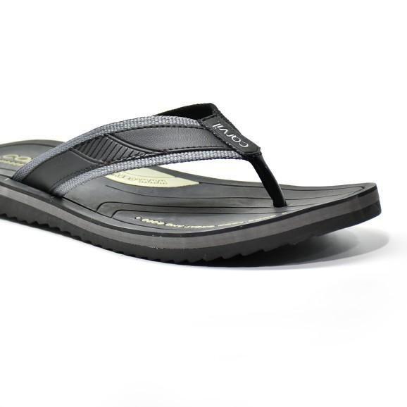☋ Carvil Sandal Pria NEW EMW-02 BLACK/GREY - 39 ➱