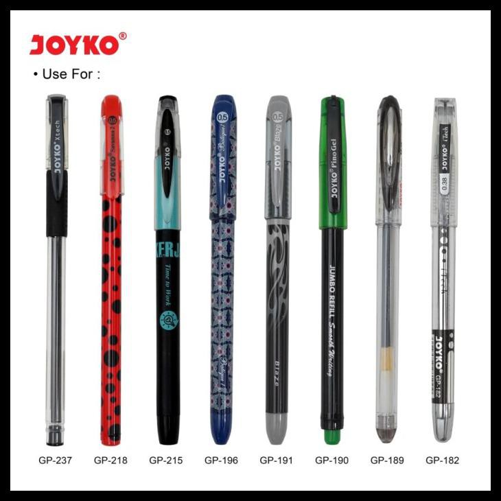 

0.5 Refill Gel Pen Joyko Gpr-263 Hitam Isi Ulang Jk-100Nt Atk1165Jy