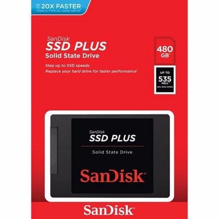 SSD SANDISK 2.5 SSD PLUS 480 GB (535Mbps)