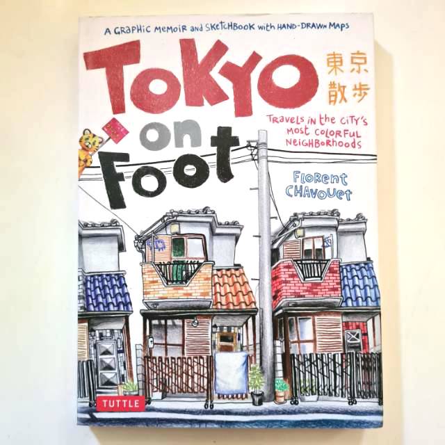 

Buku TOKYO ON FOOT a graphic memoir and sketchbook with hand-drawn map