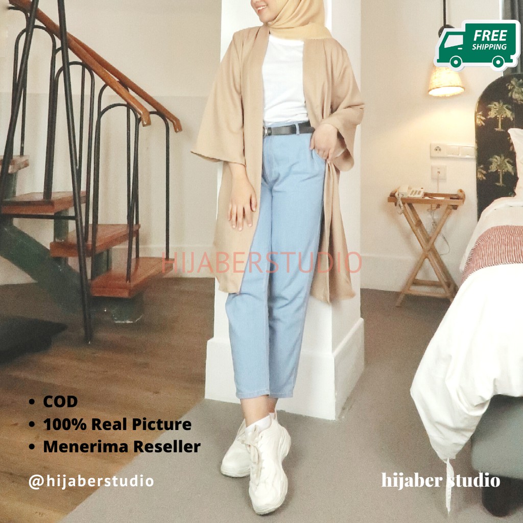 [hijaberstudio] Baggy Boyfriend Jeans Jins Levis
