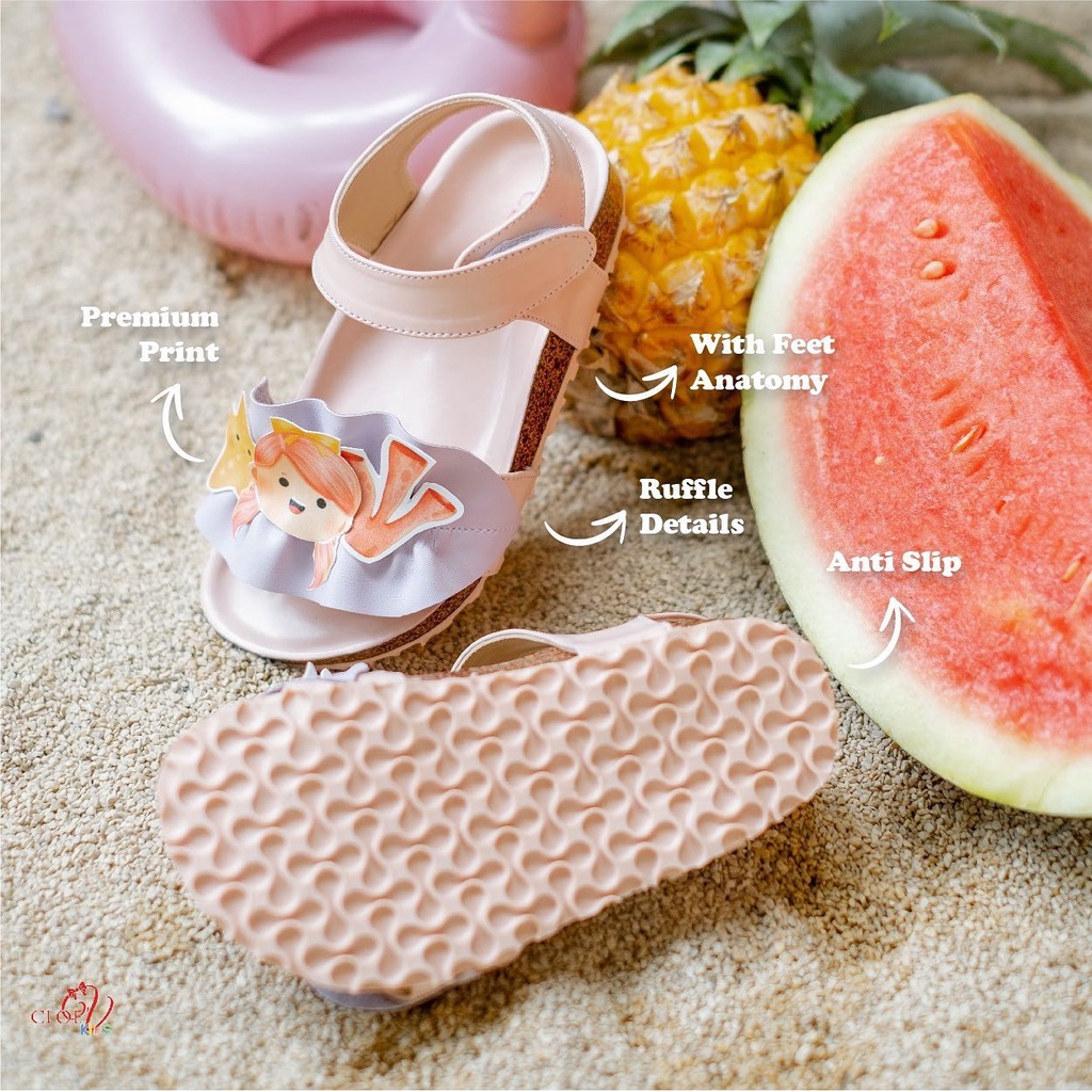 CLOEVKIDS - Marine Sepatu Sandal Anak Perempuan - Mermaid Series