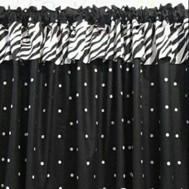 Gorden kolong meja dapur model poni atas