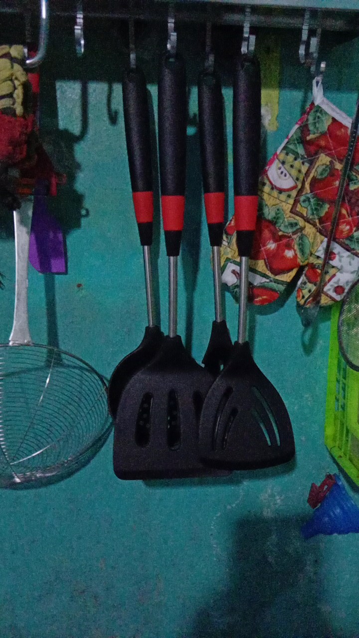 Oppolia Alat Dapur Kitchen Set Spatula Silikon Tahan Panas Silikon Peralatan Masak Ukuran Jumbo