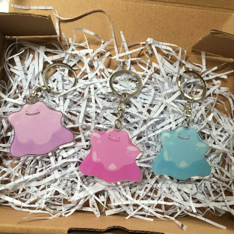 GANTUNGAN KUNCI KEYRING DITTO POKEMON TRUE BEAUTY CHA EUNWOO SUHO HWANG INYEOP SEOJUN
