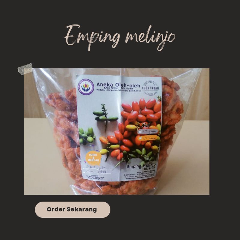 

emping melinjo makanan ringan 150g