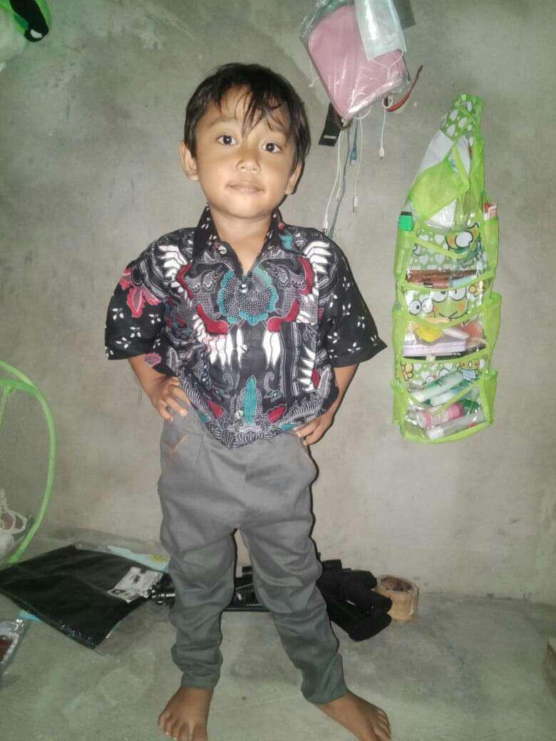 Batik Couple Keluarga Sania Ruffle Ori Ndoro Jowi Dnt Motif Kupu Putih