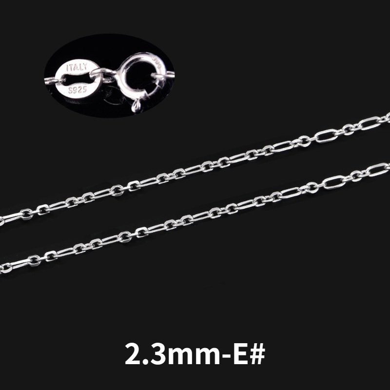 Barang spot Rantai Perak S925 Kalung Wanita Rantai Desain Yang Berbeda/Panjang Kekasih Perhiasan Hadiah Pria Aksesoris Kustom