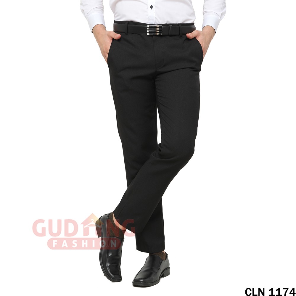 Celana Panjang Formal Pria Celana Kerja Pria Slimfit Katun - CLN 1174