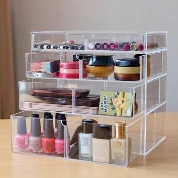 

Tempat Makeup Acrylic Big Size HMAD01CL HANDMADE