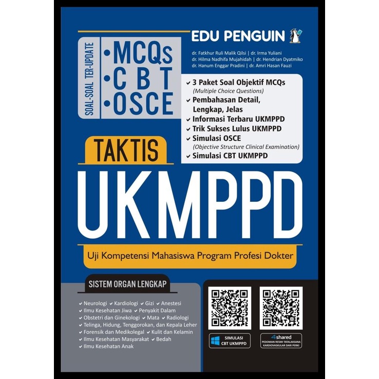 

TERBARUU!! Buku TAKTIS UKMPPD -Uji Kompetensi Mahasiswa Program Profesi Dokter- TERBARU
