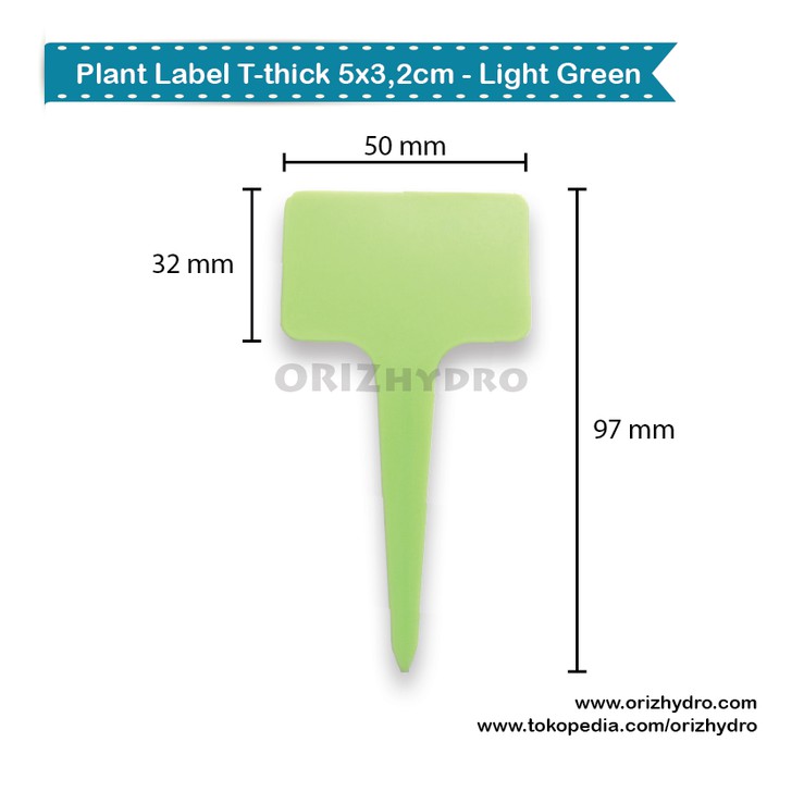 

Unik Plant Label / Label Tanaman T-thick Hijau Berkualitas