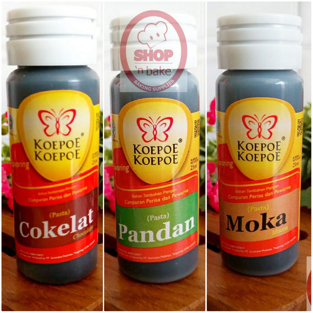 

Perisa Pasta koepoe 25ml Cokelat / Pandan / Moka