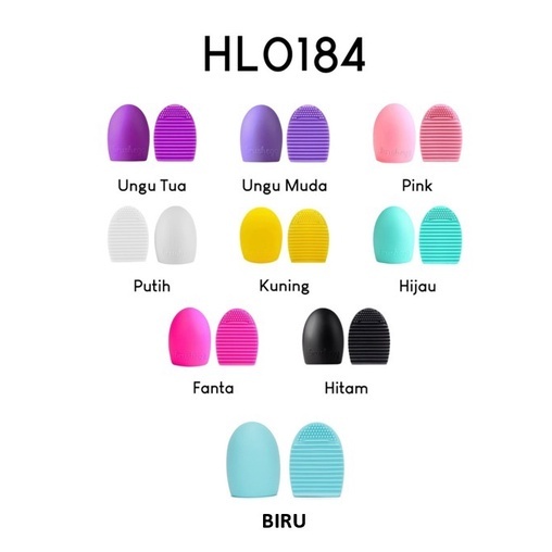 Swopply HL0184 Brush Egg Pad Alat Pembersih Kuas Makeup Brush Cleaner Bahan silikon