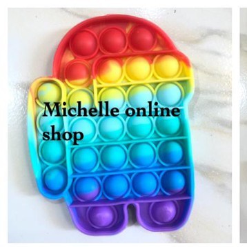 POP IT FIDGET PUSH UP POP ITS BUBBLE STRESS RELIEF BUBBLE SENSORY POP IT VIRAL TIKTOK-POP IT AMONG US