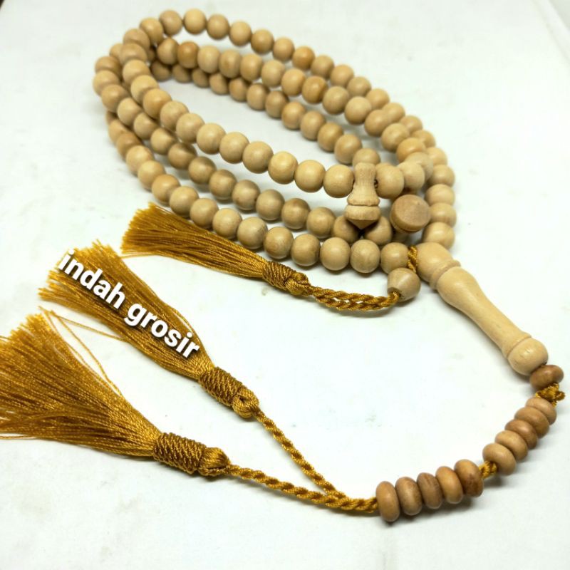 TASBIH KAYU KEMUNING MAS 8MM 99BUTIR