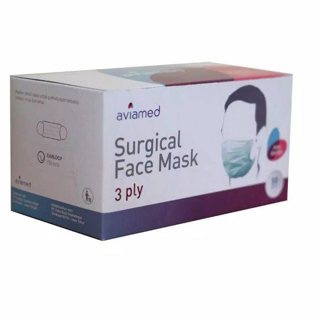 Masker Medis / surgical mask / masker bedah aviamed