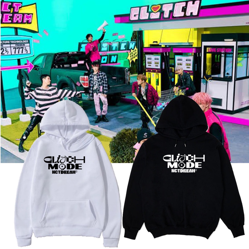 Jaket Hoodie Jumper NCT Dream Glitch Mode Depan Besar