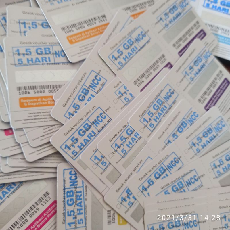 VOUCHER KUOTA AXIS 1GB 5hari