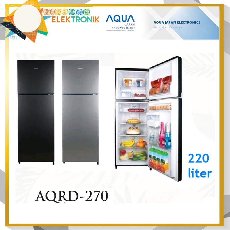 Kulkas 2 Pintu AQUA JAPAN AQR-D270