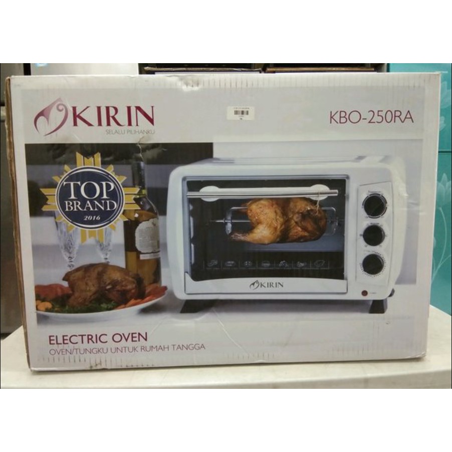 KIRIN Oven Listrik 25 Liter Low Watt Rotisserie KBO-250RA KBO250 RA