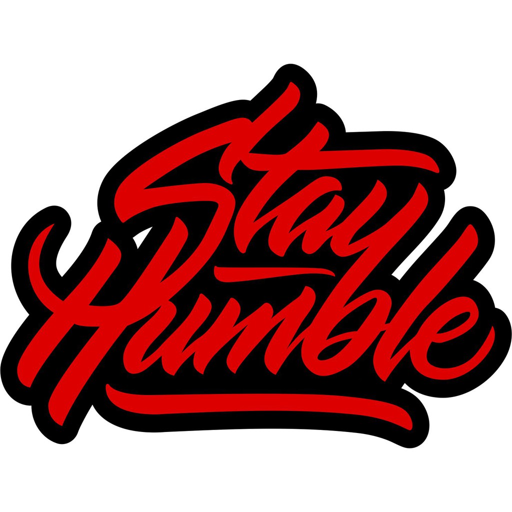 Cutting Sticker Pintu stay humble stiker truk stiker mobil stiker stay humble