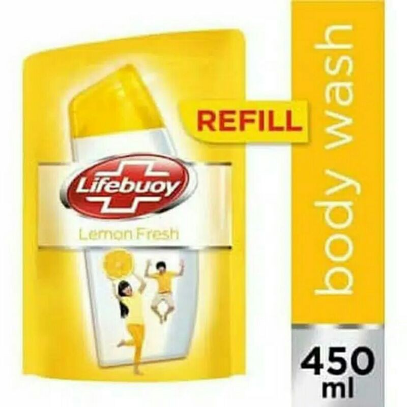 Lifebuoy Body Wash Lemon Fresh - Sabun Mandi Cair Lifebuoy Kuning 450ml