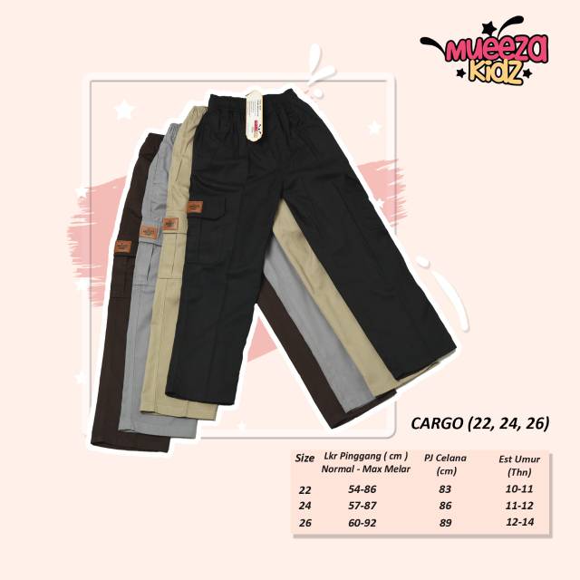 Celana Cargo 'Mueeza Kidz' No.10-26 (sz 4-14th)