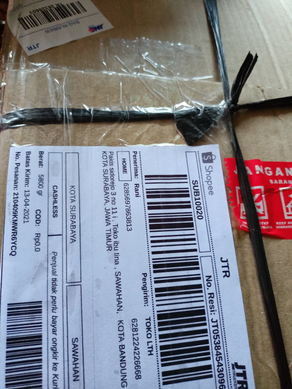 Toples Abella 30 Liter Green Leaf 0167 / Toples Minuman Jinjing 30l