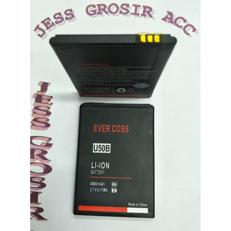 Baterai Battery Batre Double Power Evercoss U50B Winner Y Smart Pro - Hitam