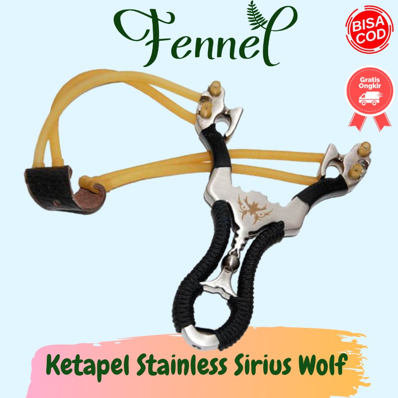 Ketapel Plinteng Sirius Wolf Stainless Steel Set