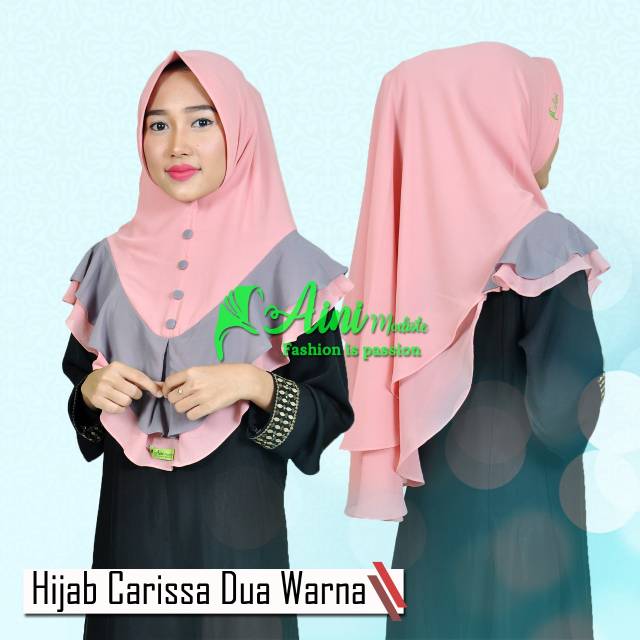 Carissa dua warna aini modiste // konveksi hijab aini modiste // ainimodiste hijab//