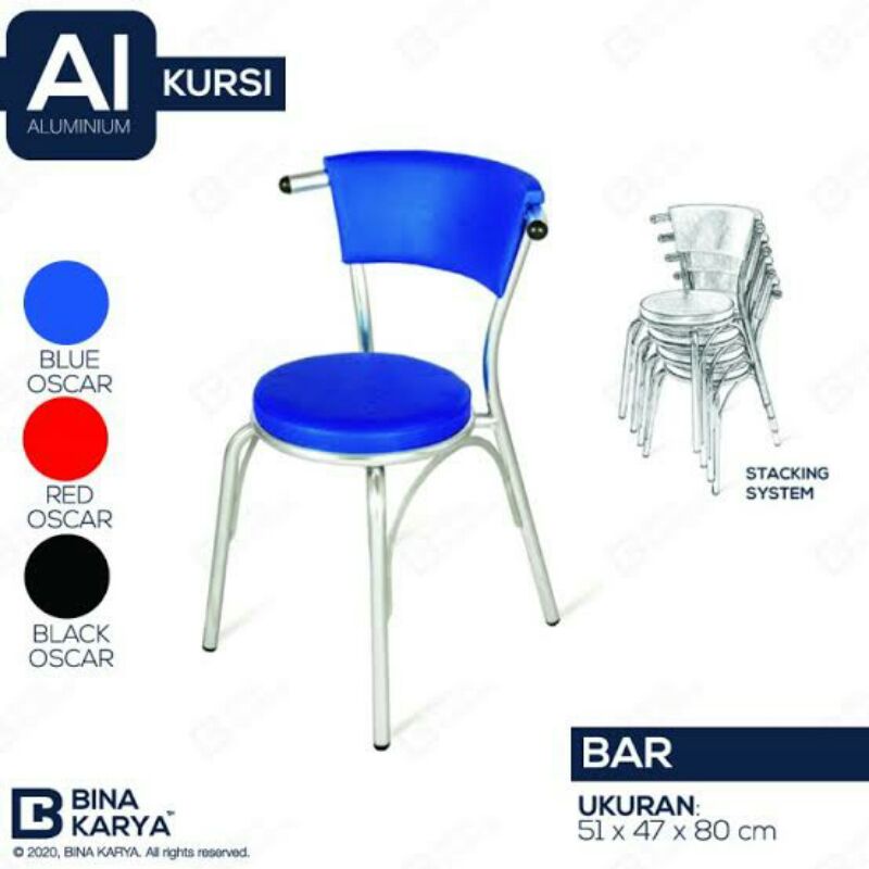 BINA KARYA☑️KURSI CAFE,KURSI BULAT SANDARAN BINAKARYA