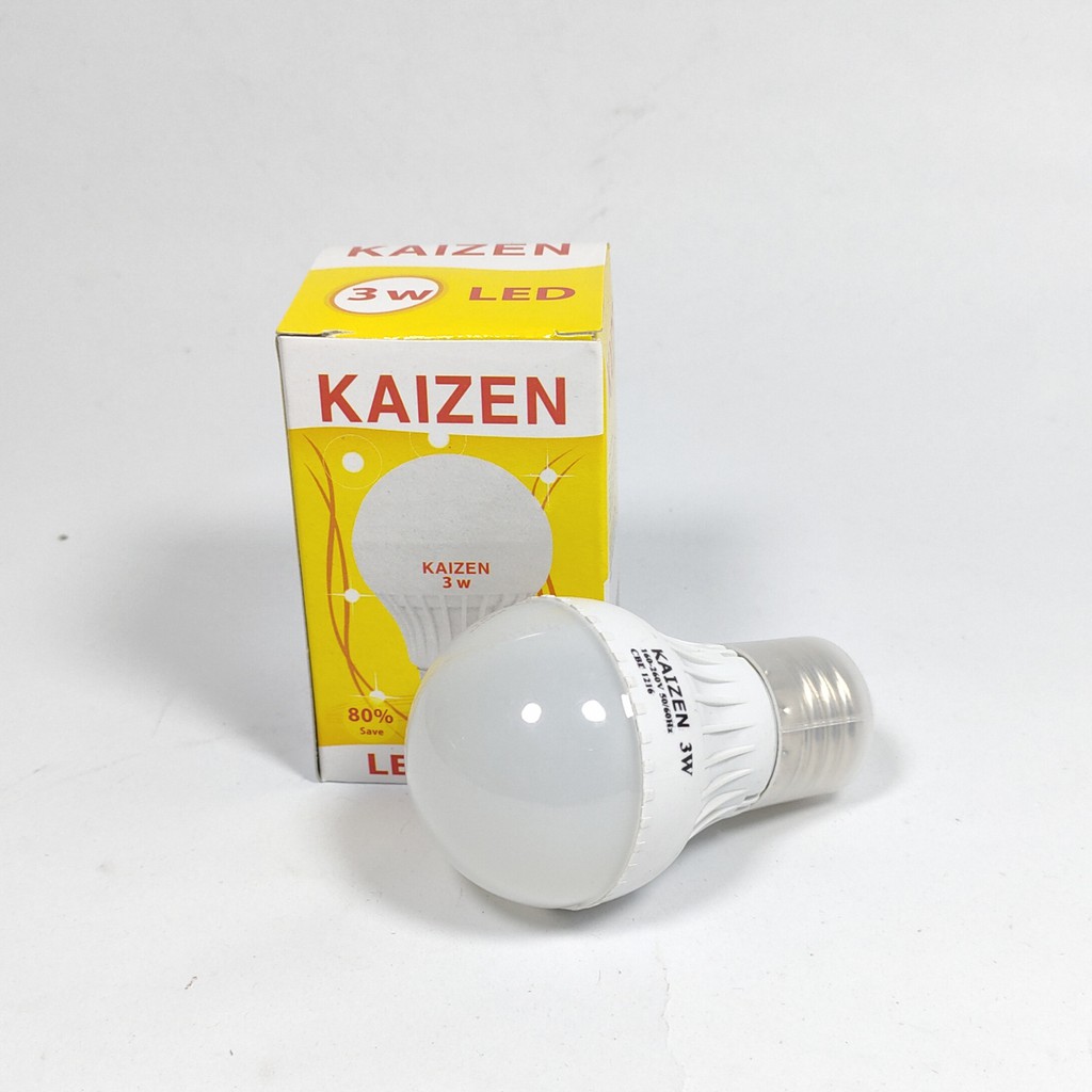 Kaizen Lampu LED Bulb 3 Watt - Cahaya Putih