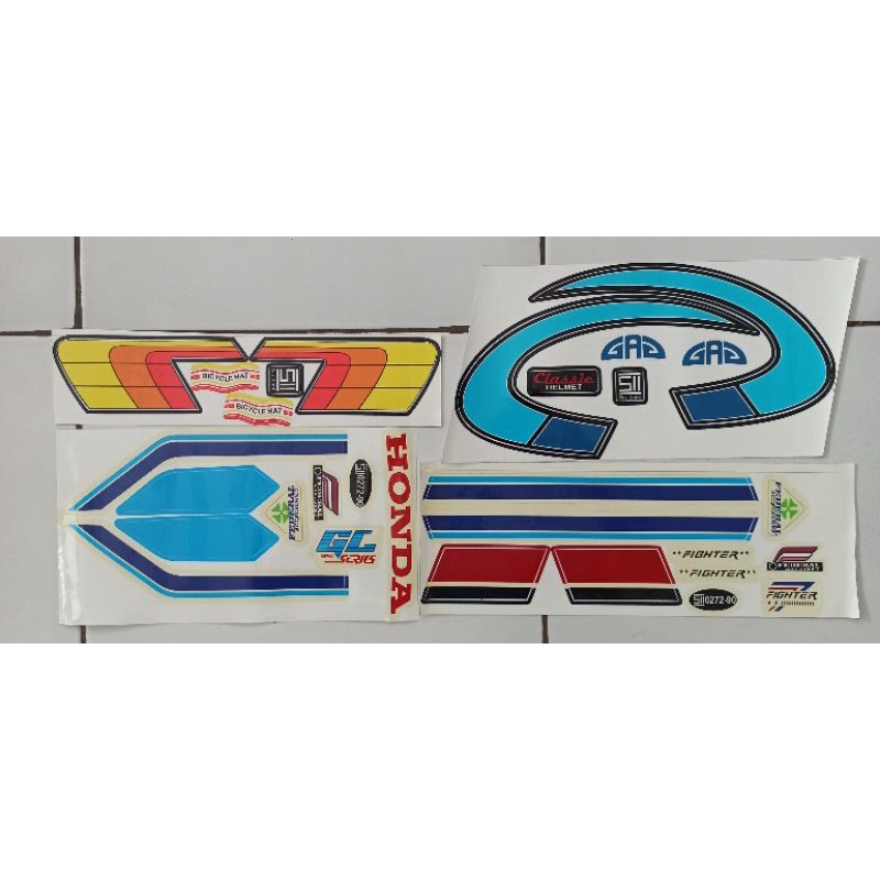 sticker helm classic GAG,bicyclehat, fighter,GL series