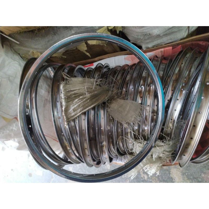 Rim Velg sepeda BMX 20" inci 36 hole Besi Chrome
