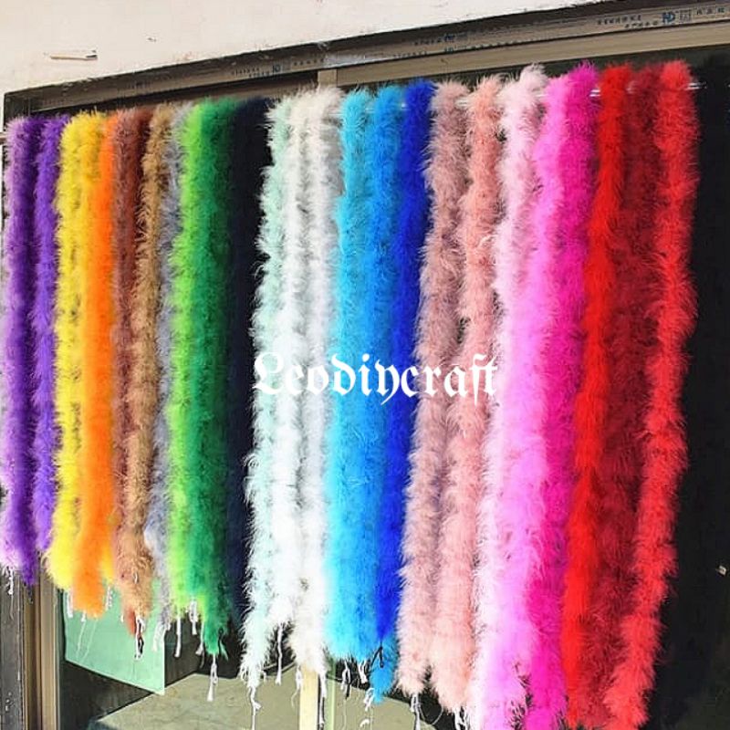 Bulu Angsa permeter - bulu angsa Panjang 100cm - Bulu Angsa - Bulu Hias - bulu halus - bulu angsa me