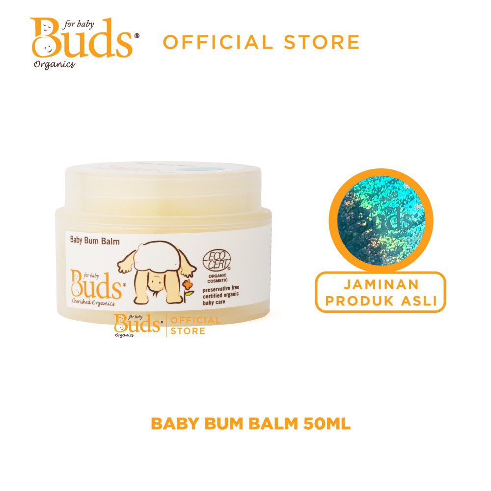 Buds Organics BCO - Baby Bum Balm 50ml - Krim Ruam Popok Organik