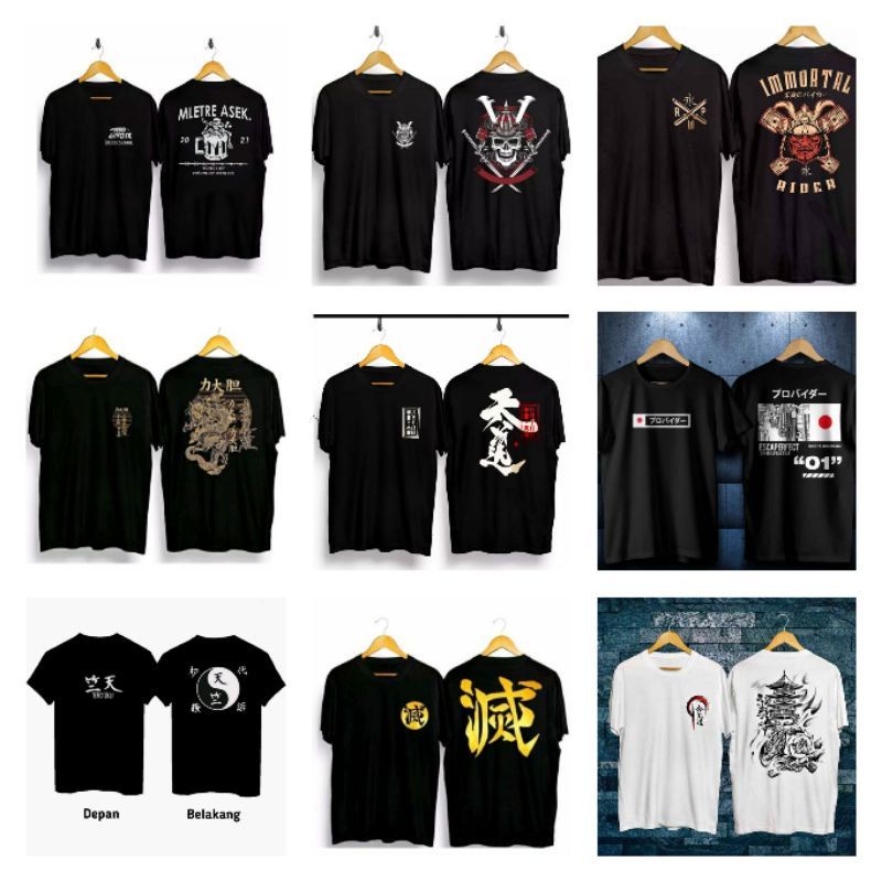 KAOS SAMURAI JEPANG (GROSIR) | KAOS JEPANG | KAOS SAMURAI DISTRO